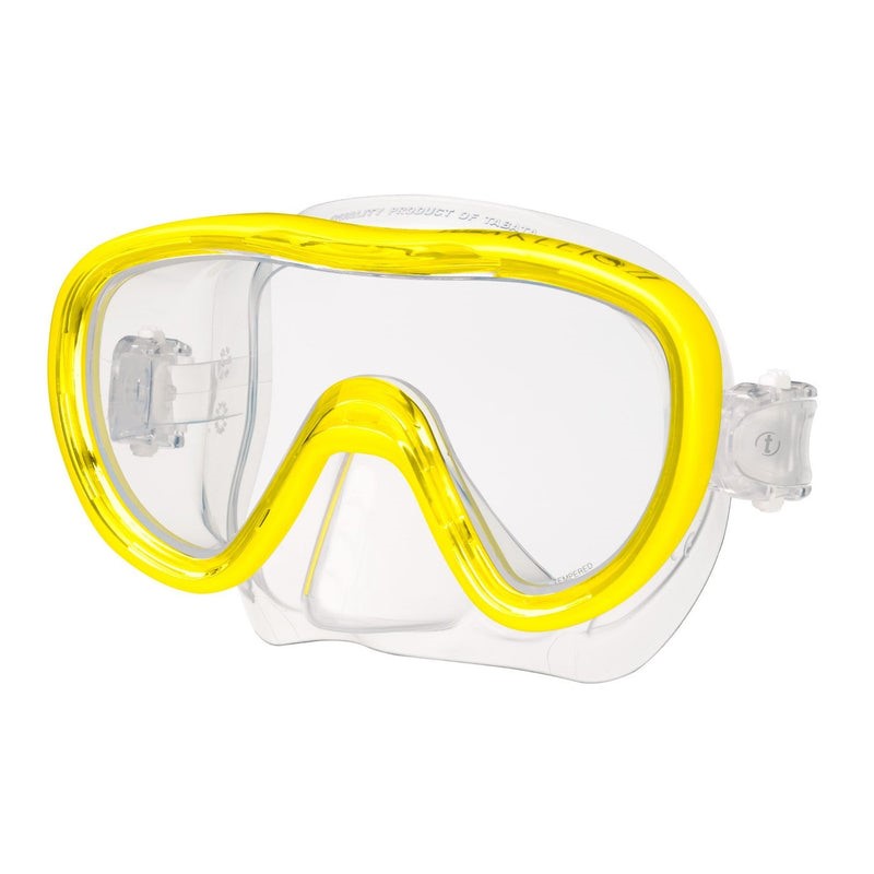 Tusa Sport Mini Kleio Youth Mask (6-12 yrs / Petite Adult) Ylw - Click Image to Close